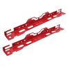 2 Set Wheel Alignment Tool Alloy Steel Camber Alignment Plates with 2 Measuring Tapes Universal for Automotive Red