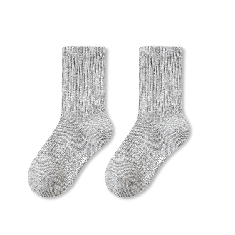 Premium A-Class Cotton Kids Crew Socks Antibacterial Seamless Sports Socks for Boys Girls Spring Autumn Winter