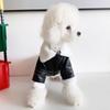 Warm Pet Autumn Warm Jacket Soft Dog PU Cotton Jacket Puppy Cool PU Coat  Autumn