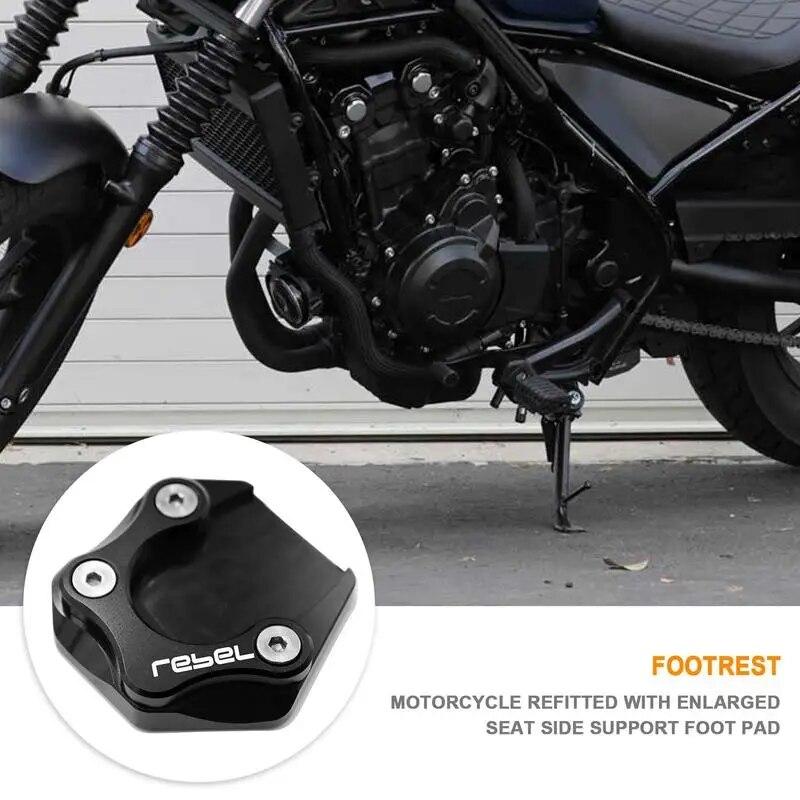 Piedini Più Grandi Cmx500 Motociclette Cavalletto Piede Estensione Cavalletto Laterale Piastra di Supporto Per Hondas Rebel Cmx300 Cmx500 -