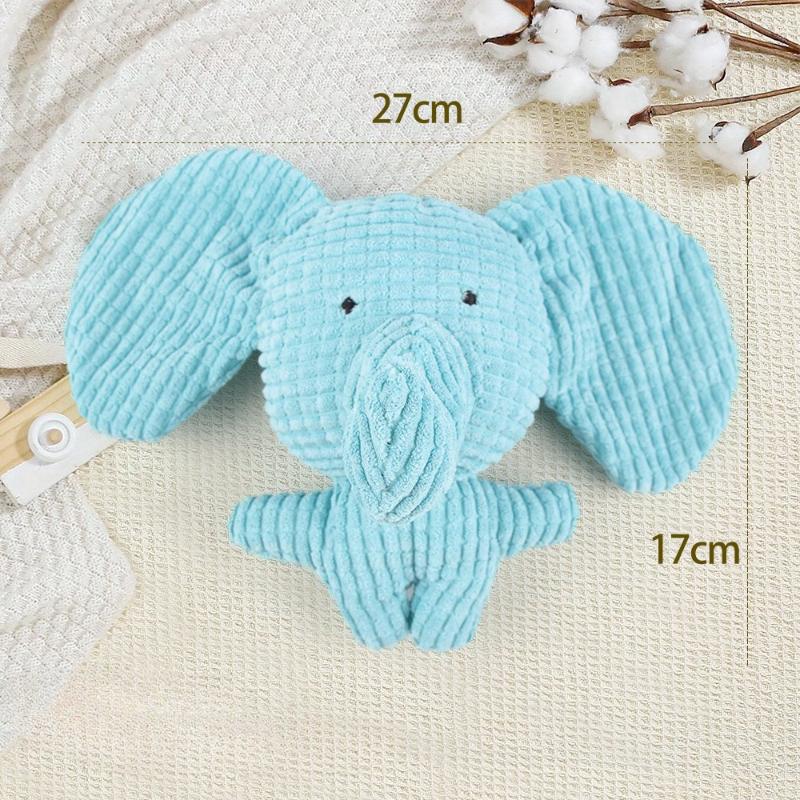 New dog interactive elephant cute animal plush sound toy BB called bite resistant pineapple grid pet toy