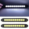 Car Exterior Accessories 2Pcs Car LED Daytime Running Light DRL COB White Waterproof Flexible Silicone Highlight Auto COB Lamp