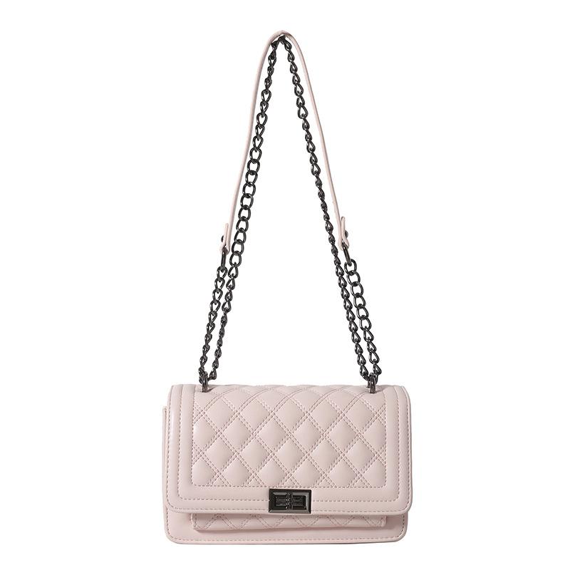 

Модна та популярна вишита діамантами нитка сумка-месенджер Жіноча мінімалістична стильна універсальна сумка через плече в іноземному стилі невелика квадратна сумка 23*10*15 рожевий