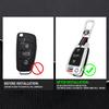 3 Buttons Zinc Alloy Car Key Case Cover Shell Fob for  A1 A3 A4 8P 8L 8V A5 B6 B7 A6 A7 C5 C6 Q3 Q5 Q7 4F S3 S4 S6 RS3 TT