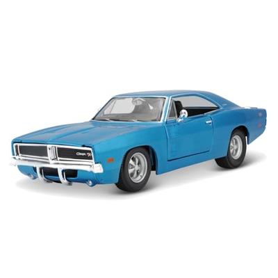 Maisto 1/25 Dodge Charger R/T 1969 Blue / Diecast Model Car, Finished Product 31256 BU