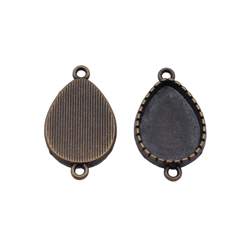 Vintage Metal Bezel Frames Resin Art Bezel Connectors For Photo Craft