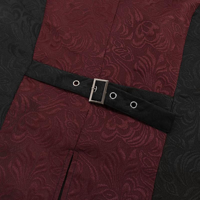 Men Casual Vest Halloween Jacket Costume Sleeveless Lapel Gentleman Party