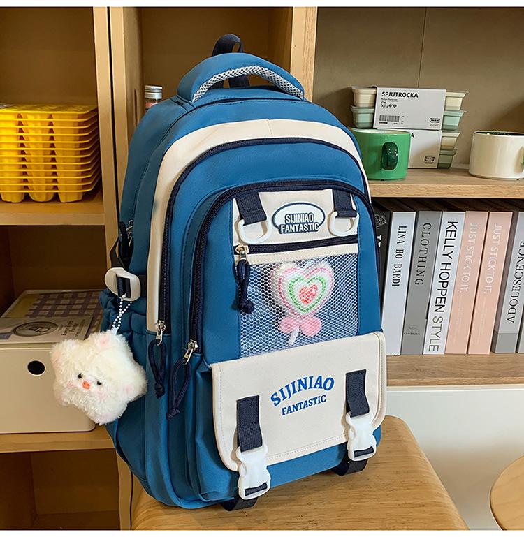 The Schoolbag Is High-value, Cute and Fresh, and the Schoolbag Is Casual, Simple, Lightweight, Versatile and Large-capacity.