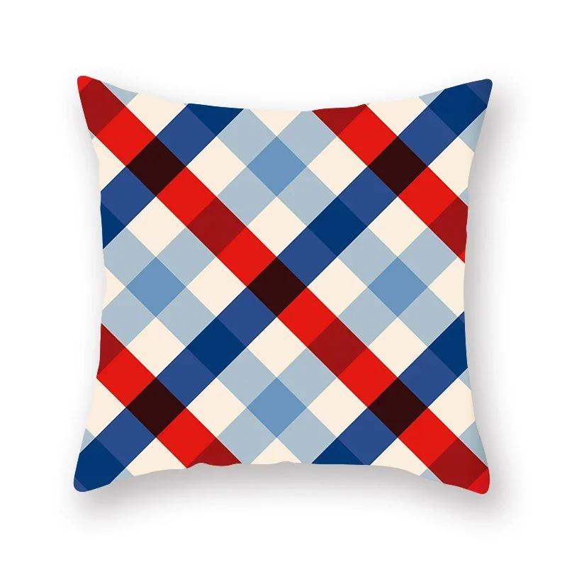 Geometric Colorful Luxury Print Square Personality Pillowcase