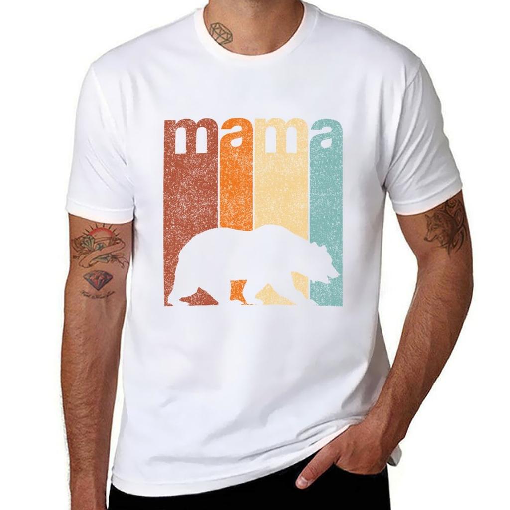 Mama Bear Mothers Day TShirt Soft Lightweight Cotton TShirt