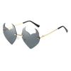 Trendy Stylish Irregular Sunglasses For Parties And Festivals With Uv380 Protection