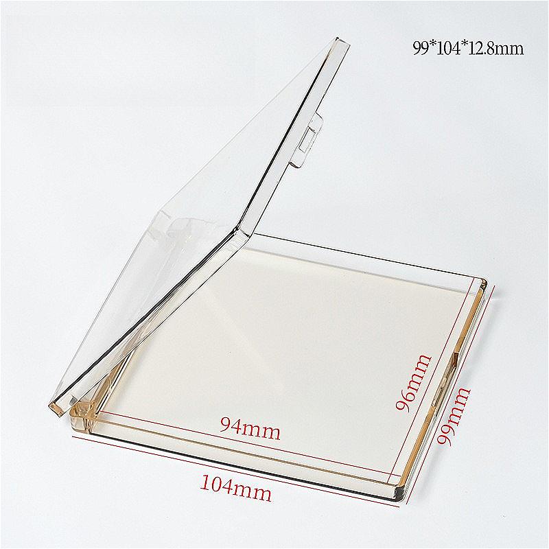 10PCS Clear Storage Box for Eyelash & Press On Nails, Transparent Organizer Container with Separate Grids