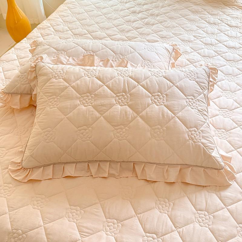 

2025 Камелия Однотонный Чистый Хлопок Стеганый Кружевной Наволочка Пара 48*74см 48cmX74cm