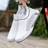 Men's shoes new men's casual shoes spring flying woven breathable one pedal lazy shoes sports shoes men