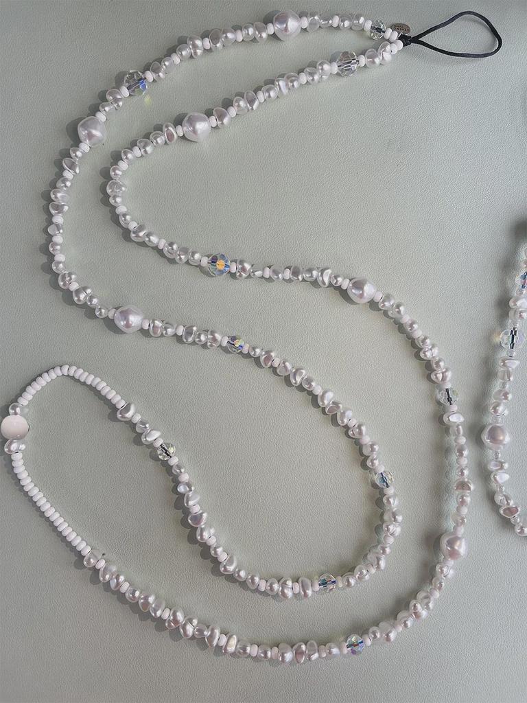 "KKBEAD Umhänge-Perlen-Kristall-Handykette Lanyard"