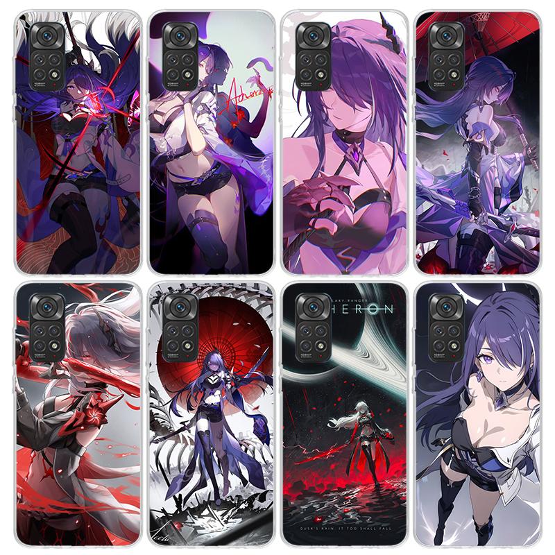 Honkai Star Rail Acheron Phone Case For Xiaomi Redmi Note 10 11 12 13 14 15 Pro Plus 11S 12S 14S 11T 11E 10S Soft TPU Back Cover