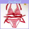 Stylish Striped Women Swimsuit Sexy Bikini Set Perfect For Summer Adventures
