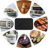 For Kitchen Appliances Black Air Fryer Mat Silicone Coated Pad Silicone Coated Fiberglass Waterproof And Oil-proof