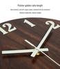 12" Luminous Silent Quartz Wall Clock - Creative Wooden Design for Living Room