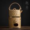 Stoneware Charcoal Stove Tea Brewing Pot Single Japanese Teapot Household Kung Fu Tea Teaware Large Capacity Tea Making Device