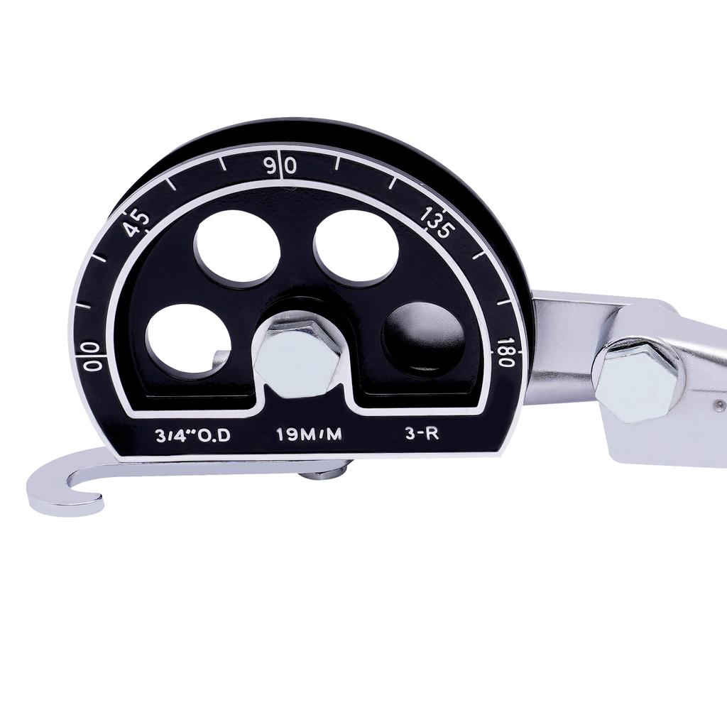 3/4”OD Tubing Bender Manual Pipe Tube Bender 180 Degree HVAC Bending Tool for Copper Aluminum Pipes Air Conditioner Repair