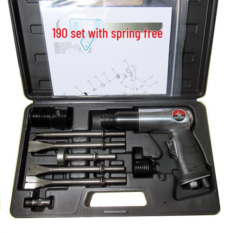 Hailiqi Pneumatic Chisel & Hammer Tool Set - Impact Hammer, Scraper, Pick Options (150, 190, 250)