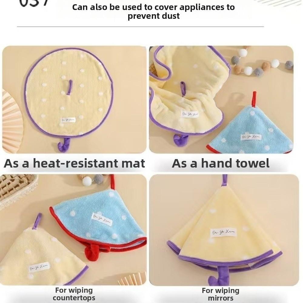 Multifunctional Coral Fleece Kitchen Handkerchief Mini Quick-drying Kitchen Cloths