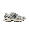 740 Zeezout Zwart Zilver Metallic Unisex Sneakers Wit U740BK2