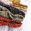 Women Cloth Floral Print Elastic headband Floral Turban Hair accessories Triangle hair headband