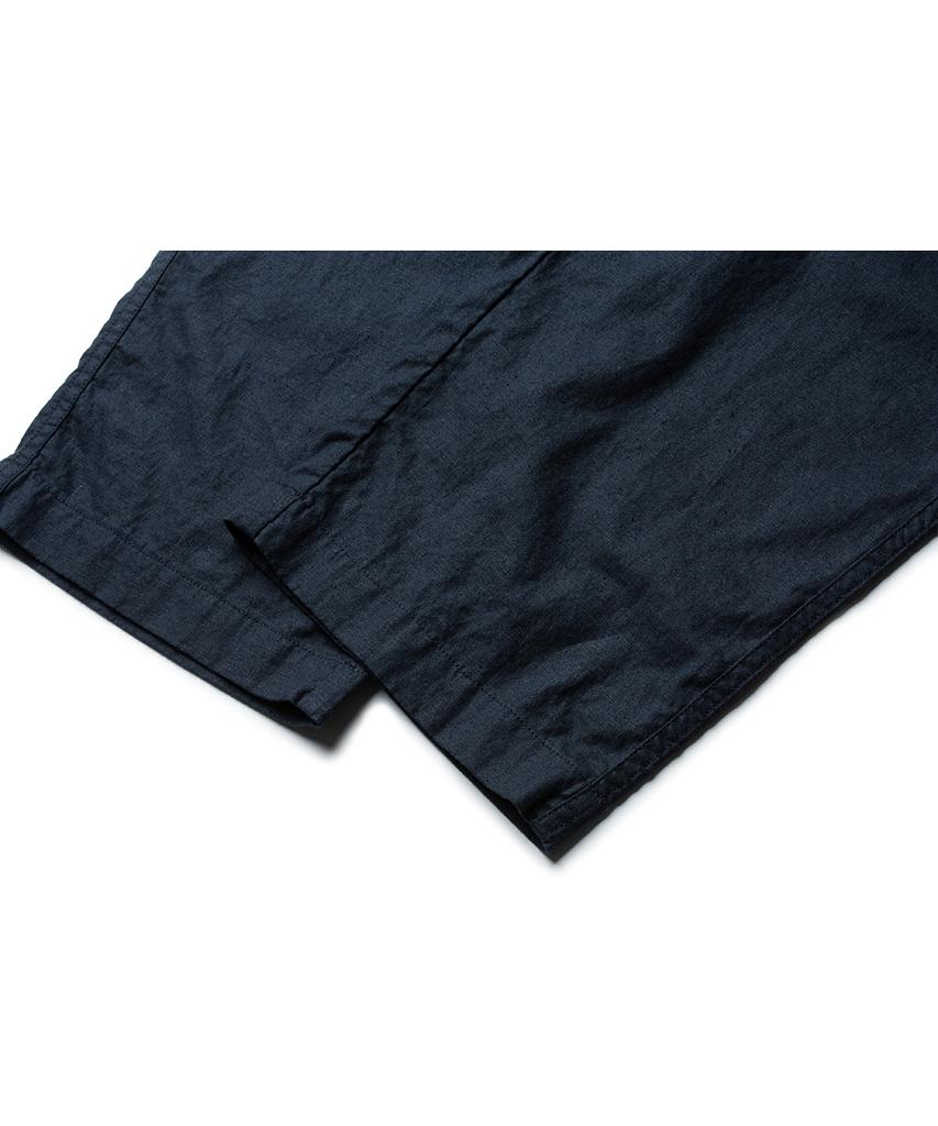 Deoleseukyu Linen Cotton Domingo Pants [Navy]