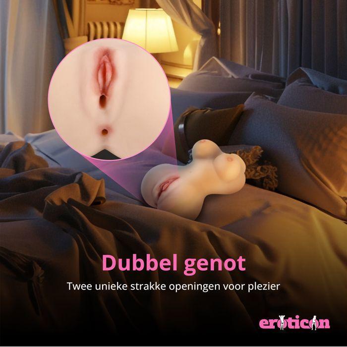 Poupée Sexuelle - Eroticon - Stormy - Gonflable - 2 Orifices - PVC Doux au Toucher