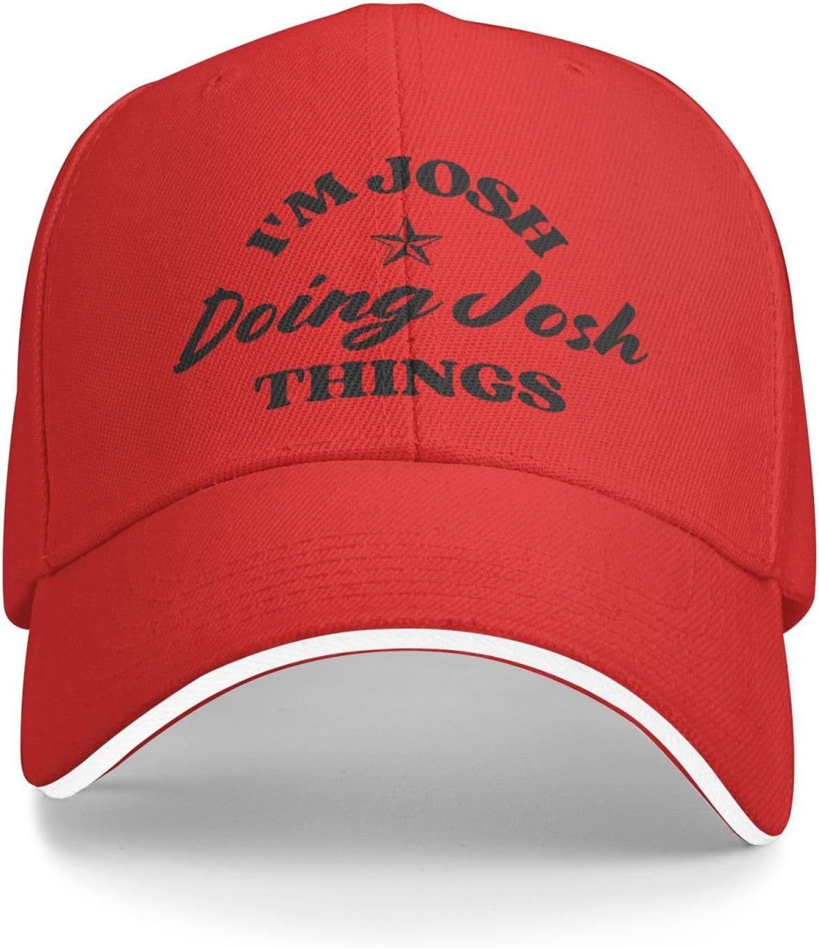 Im Josh Doing Josh Things Personalized Name Baseball Cap Polyester Adjustable Summer Casual Outdoor Cap One Size