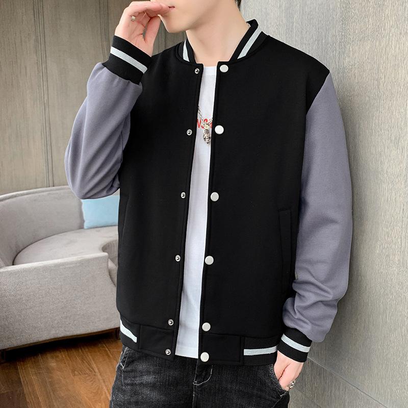 

Весенне-осенняя куртка мужская корейская версия трендовая свободная универсальная трендовая брендовая повседневная бейсбольная куртка XXXXL