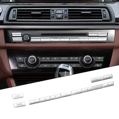 12 ks Ozdobný panel středové konzoly do auta pro BMW řady 5 F10 F11 2011-2016 GT F07 11-17 řady 6 F06 F12 F13 12-18 řady 7 F01 F02 09-15