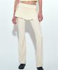 Nigaennikol Layered Ruffle Skirt Pants_Cream