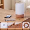 13-Color Wood Grain LED Night Light: Creative USB Rechargeable Bedside Lamp for Camping & Bedroom Atmosphere