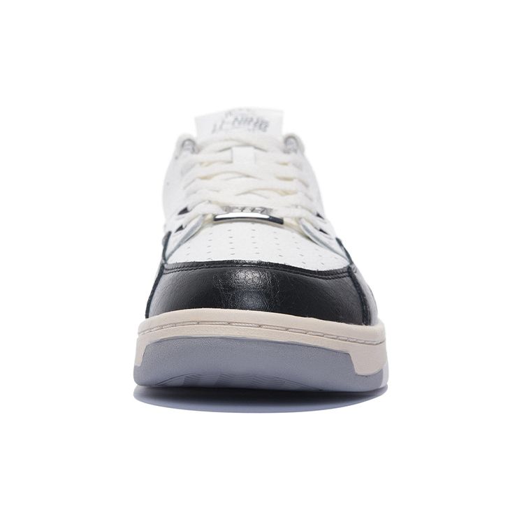 Li Ning 937 Comfortable Casual Low-Top Skate Shoes Men Sneakers Black White AZGS045-2
