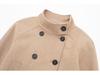 Autumn Women's Street Fashion Double-Breasted Short Woolen Coat