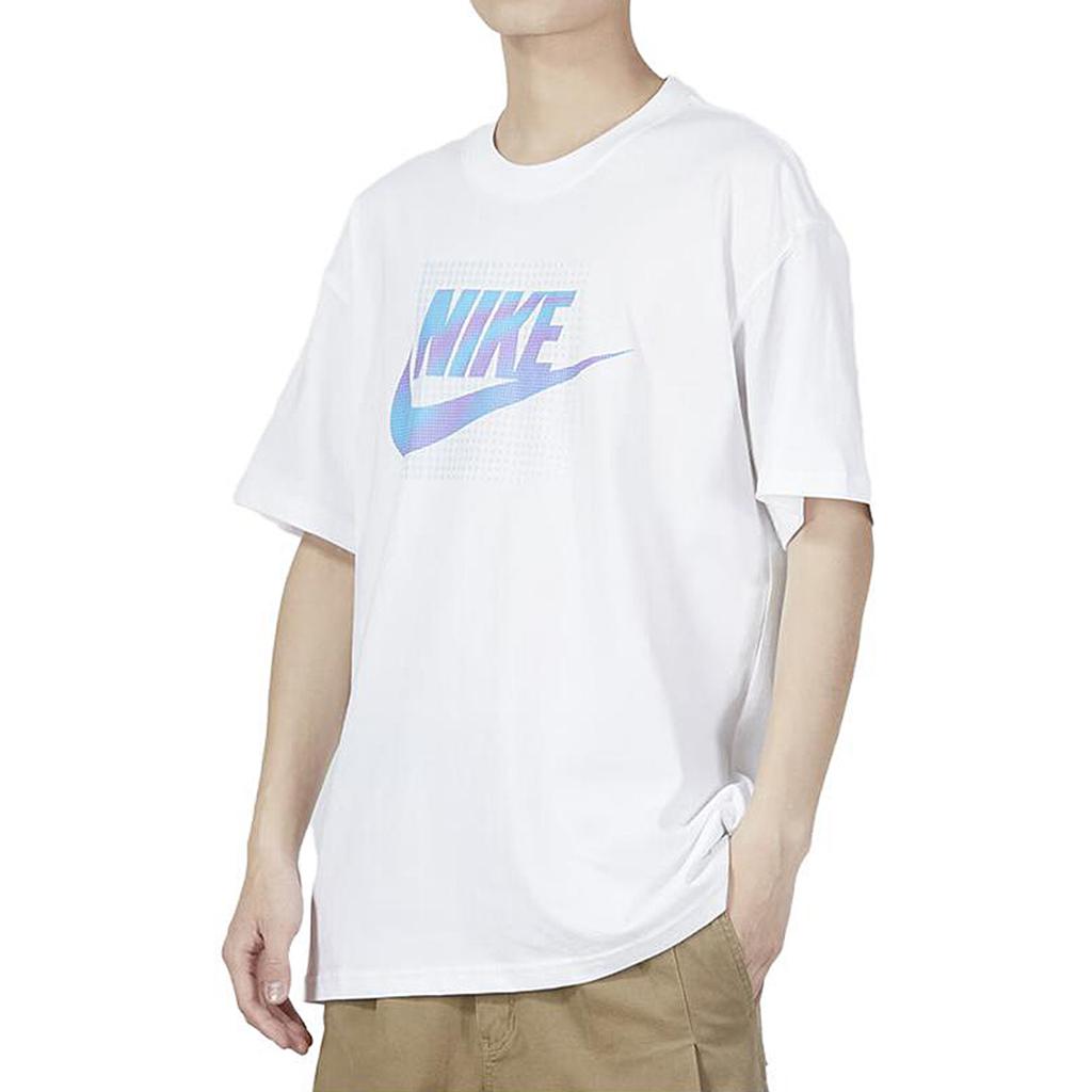 Nike T Shirts Men's White Crew Neck Moderate Straight Fit DZ2998-100