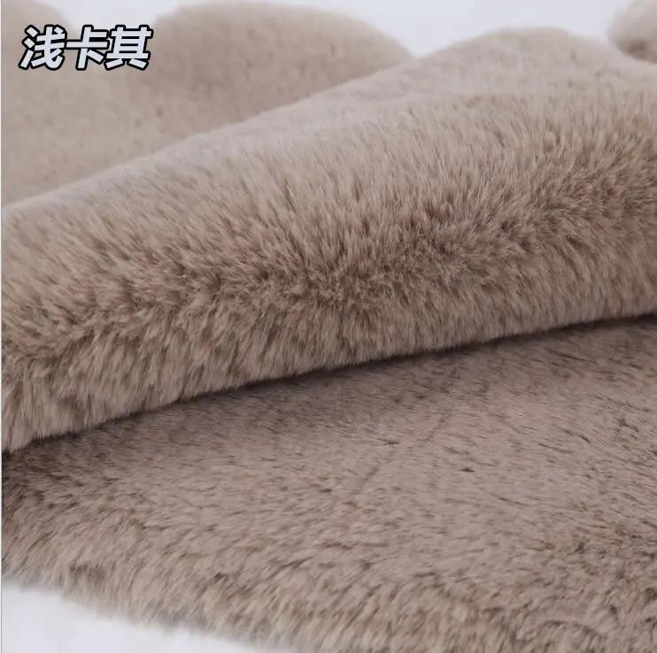 50x170cm Thickened Imitation Rabbit Plush Fabric Fur 2cm Soft Faux Fur Fabric DIY Collar Of Coat/Clothing Accessories/Scarves