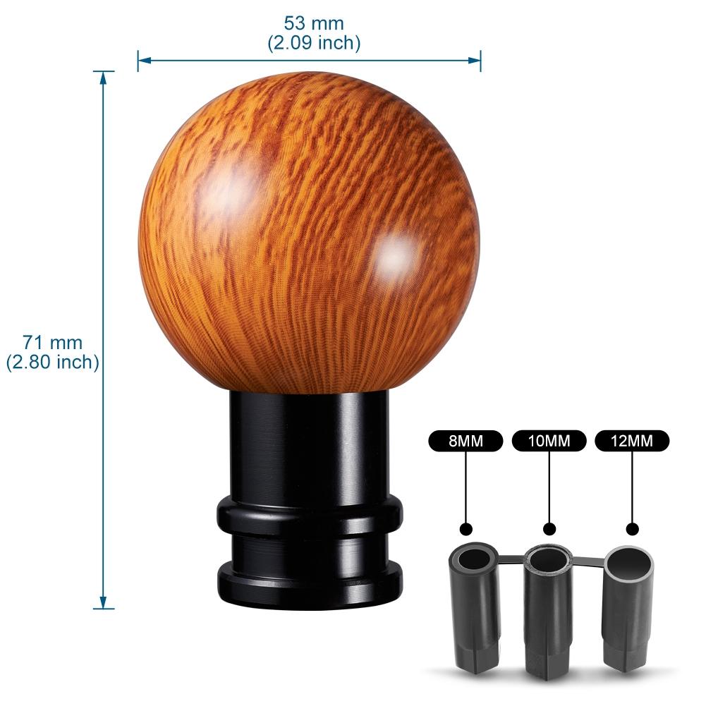 Wood Grain Manual Car Shift Gear Knob Gearstick Lever Shifter Handle Ball Auto Parts Replacement Car Accessories