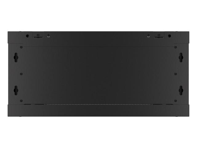 Szafa Instalacyjna Wisząca 19'' 4U 600X600mm Czarna (drzwi Szklane)