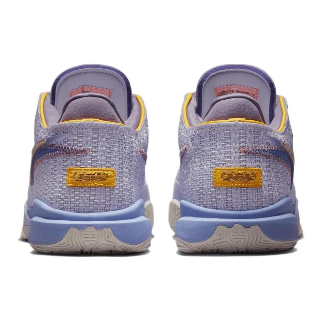 Nike LeBron 20 EP Purple And Gold Men Sneakers Violet-Frost Metallic-Gold Purple-Pulse DJ5422-500
