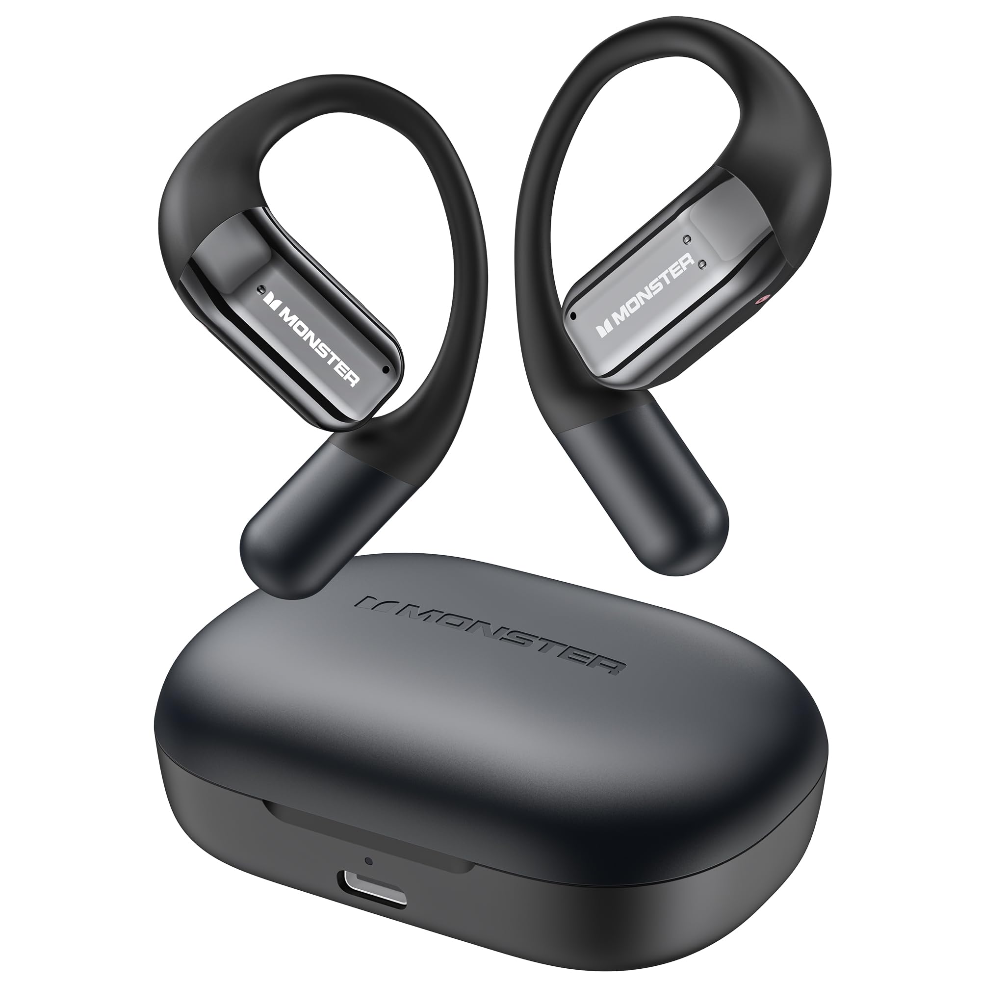 

Monster Беспроводные Bluetooth Наушники с Воздушной Проводимостью Эволюция Звука Костной Проводимости Автоматическое Шумоподавление Bluetooth Стабильное Быстрое До 32 Часов Автоматического Без Уха чёрный