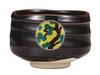 Kutani ware Iwataya Matcha bowl, pine, bamboo, and plum design, K9-854