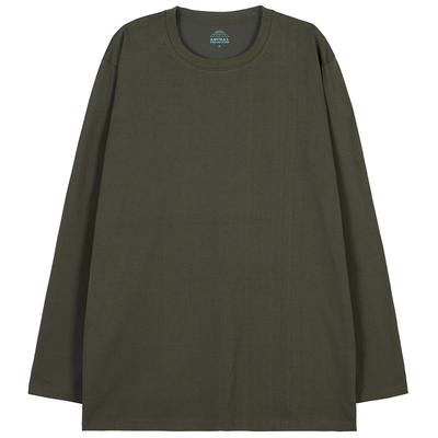 ASTRAL PROJECTION Basic Oversized Long Sleeve T-Shirt_Khaki