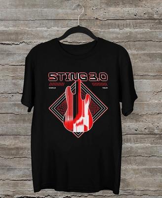 Sting 3.0 Cityscape Bass World Tour 2024 Schwarz Alle Größen T-Shirt