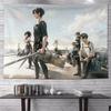 Attack On Titan Anime Tapestry Vertical Cartoon Wall Hanging Art Tapestry For Dorm Bedroom Living Room Home Decoration