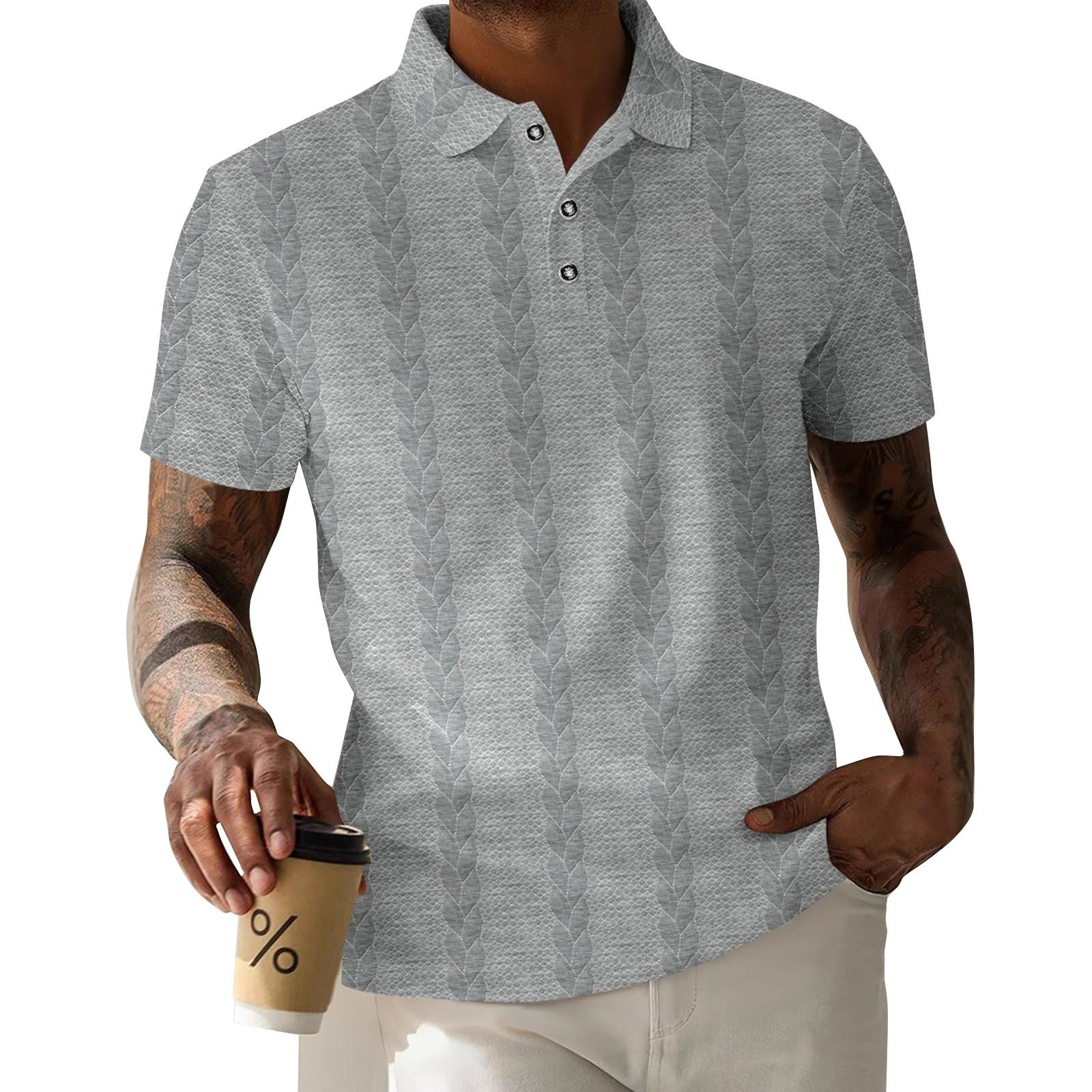 

Мужские летние однотонные топы с воротником на пуговицах и коротким рукавом, мужские свободные спортивные повседневные топы L