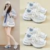 New Fashionable versatile women's spring running casual comfortable sneakers thick soles height increasing women's sports shoes